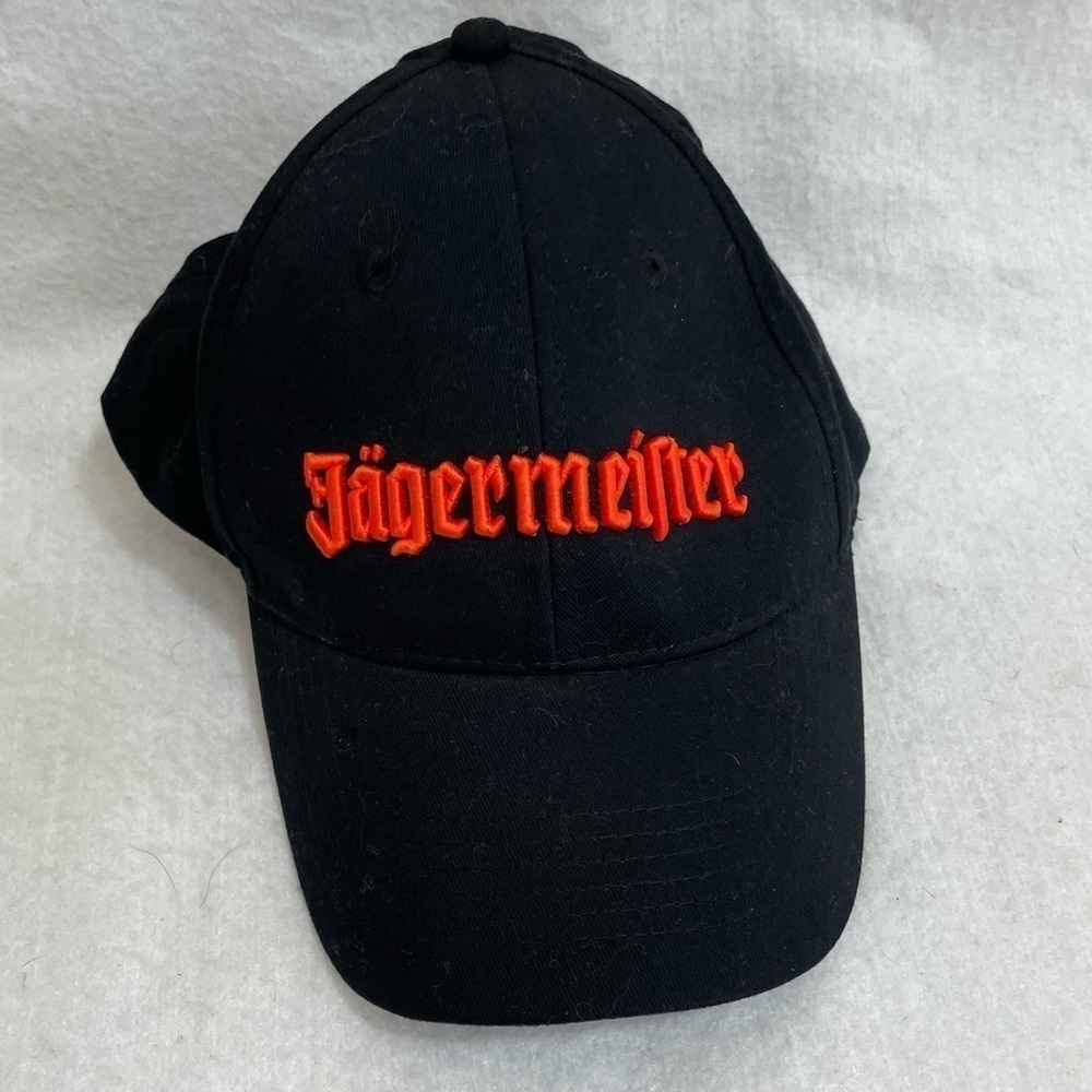 Jäegermeister Baseball Cap Adjustable Strap Back Black/Orange Trucker Hat‌‌‌‌‌